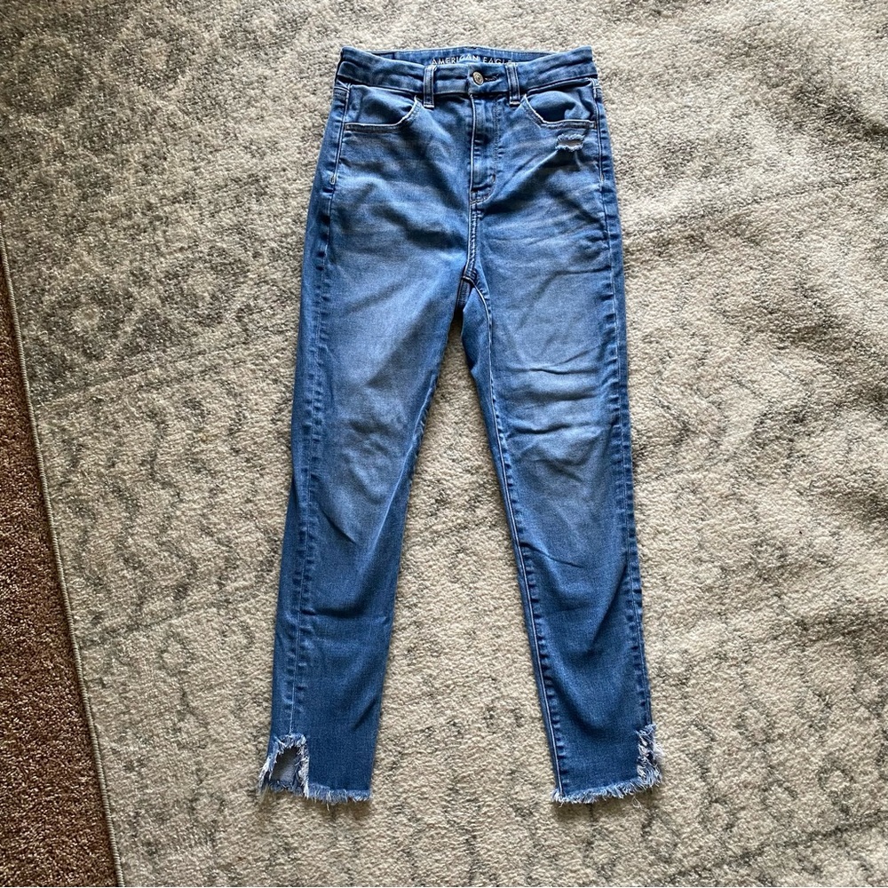 American Eagle Curvy Super Hi-Rise Crop Jeggings - Size 4 Regular